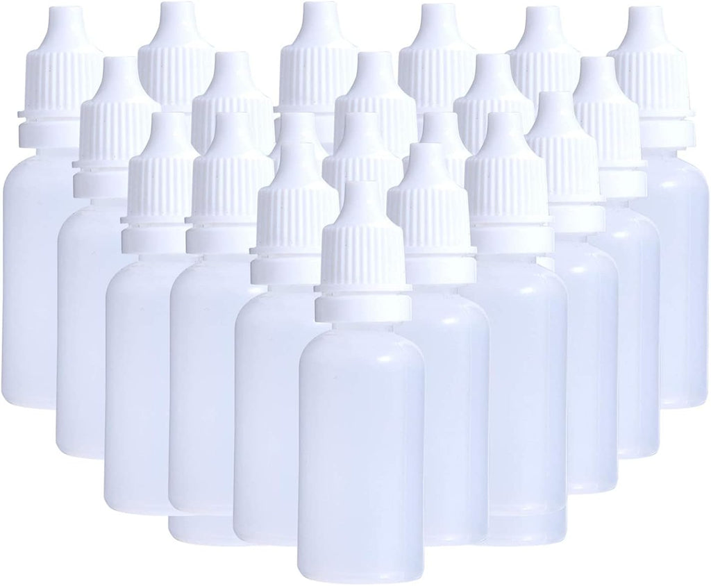 15ml Plastic Dropper Bottle with Childproof Cap, Pack of 2 N162