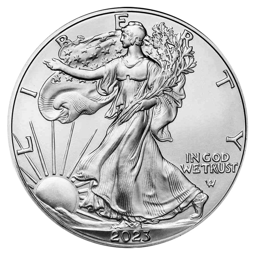20 - 2023 $1 American Silver Eagle 1 oz BU L380364