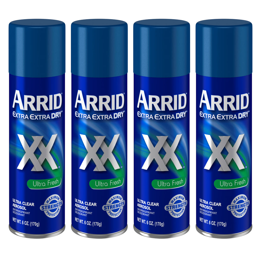 (4 pack) Ultra Clear Anti-Perspirant Deodorant Spray, Ultra Fresh 6 Ounces Z953037