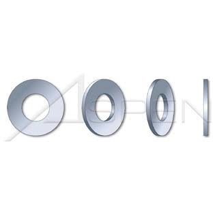 50 lb #10 Flat Washers Steel Zinc P108913