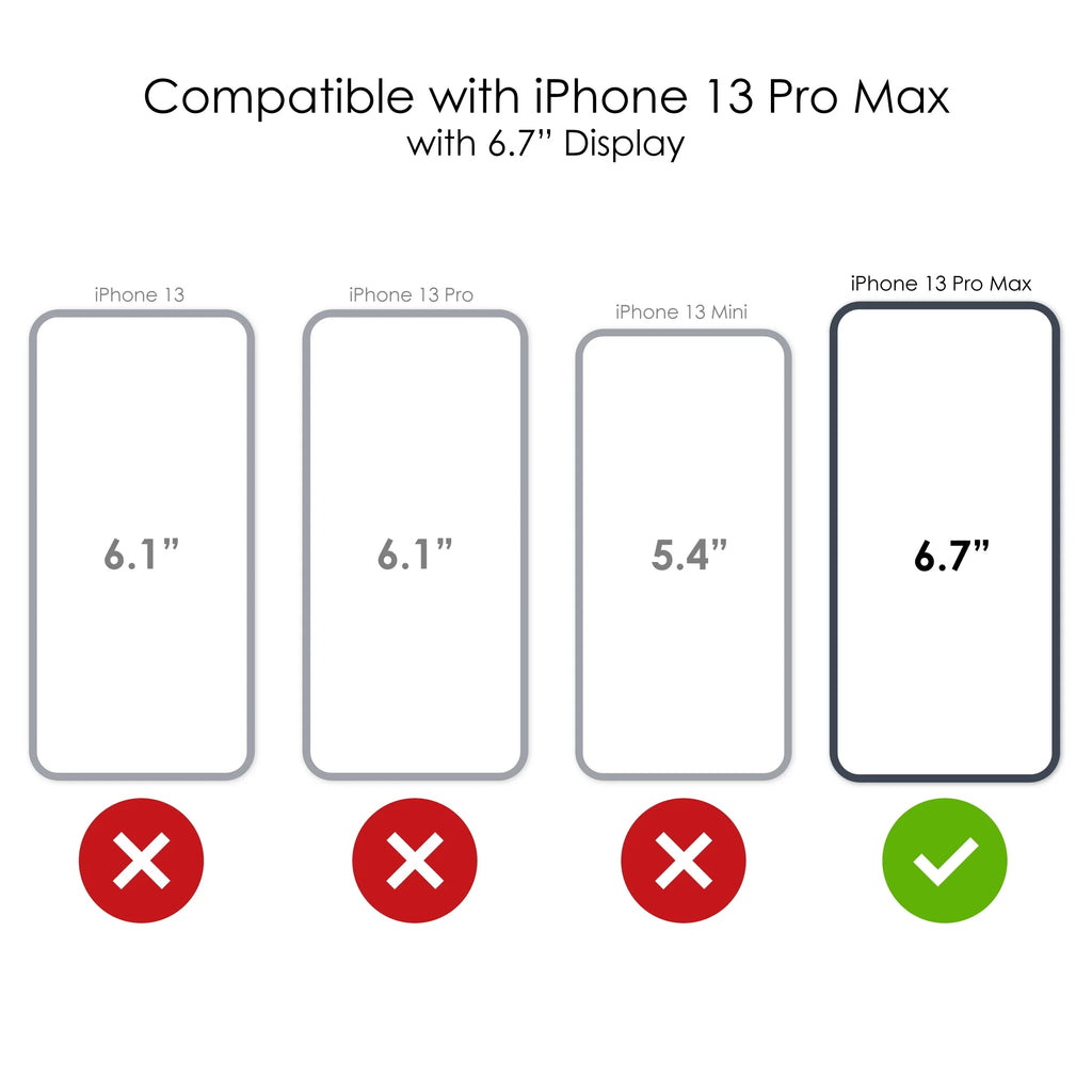 Clear Shockproof Hybrid Case for iPhone 13 Pro MAX with TPU Bumper Acrylic Back Tempered Glass Screen Protector Z37756