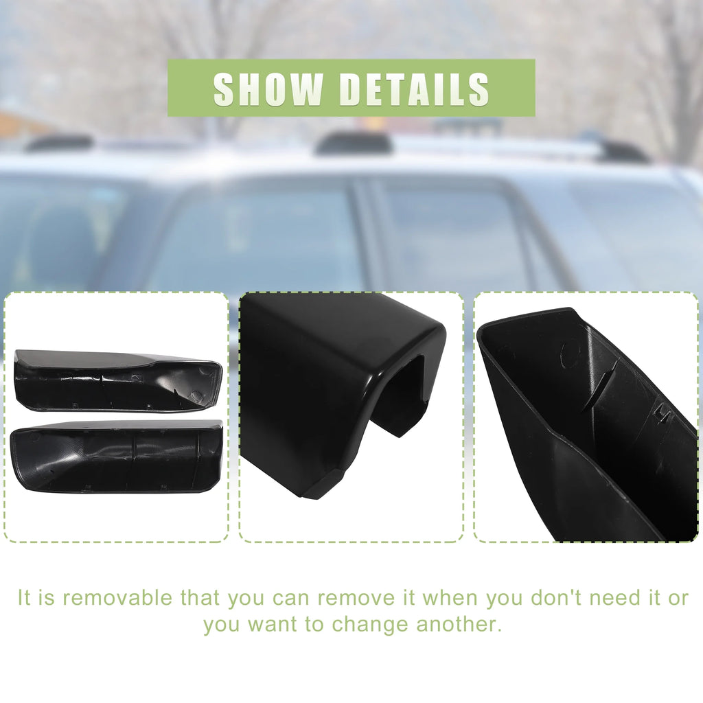 4pcs Roof Rack Rail Cover End Protection for Toyota 4Runner M8036