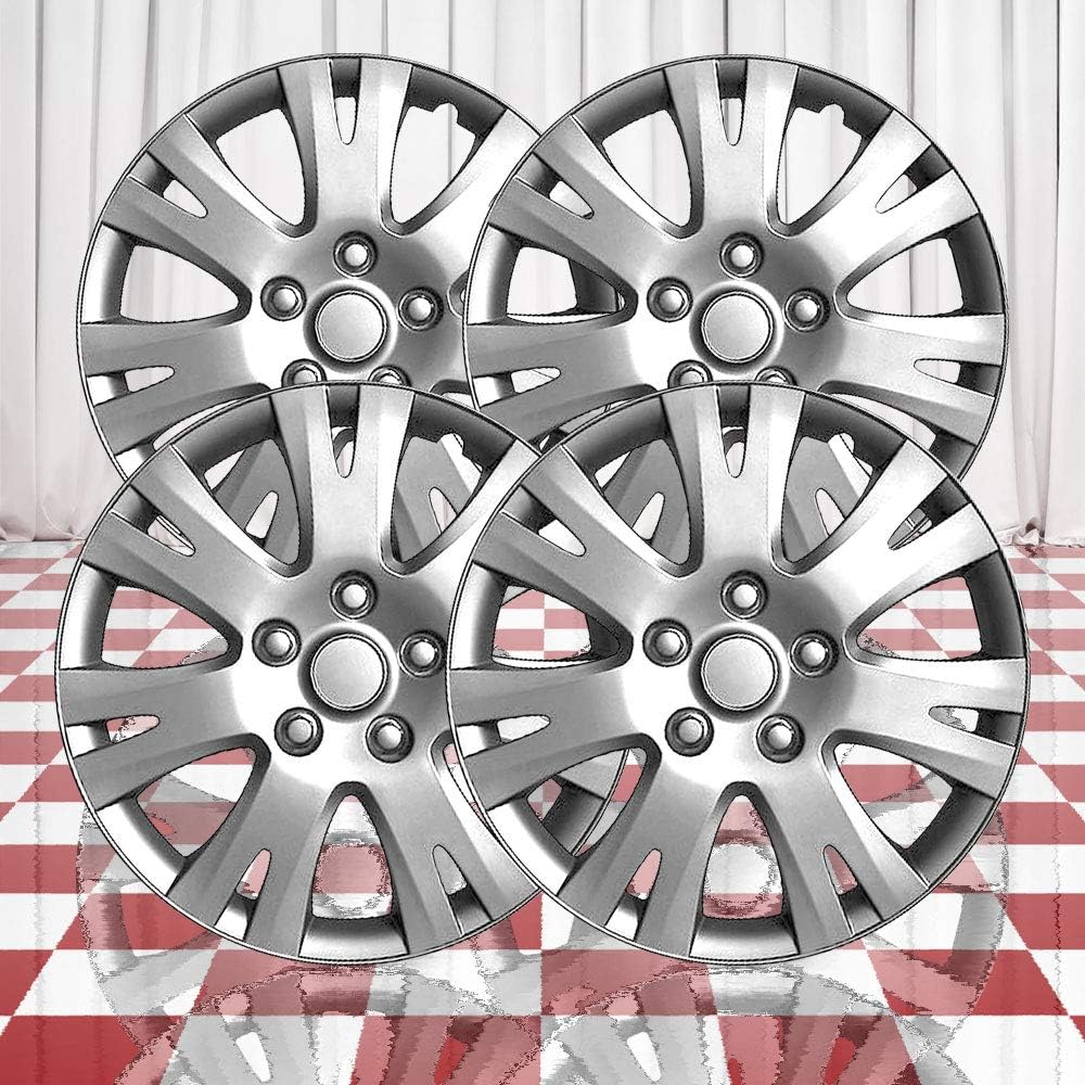 Set of 4 Silver 7 Split Spoke 16" Wheel Covers S116