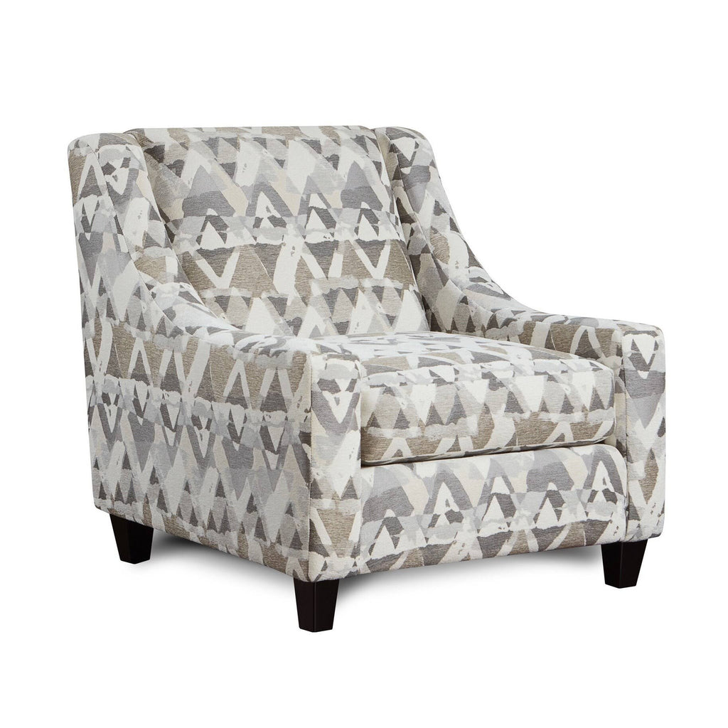 Accent Chair Cement Fabric T676