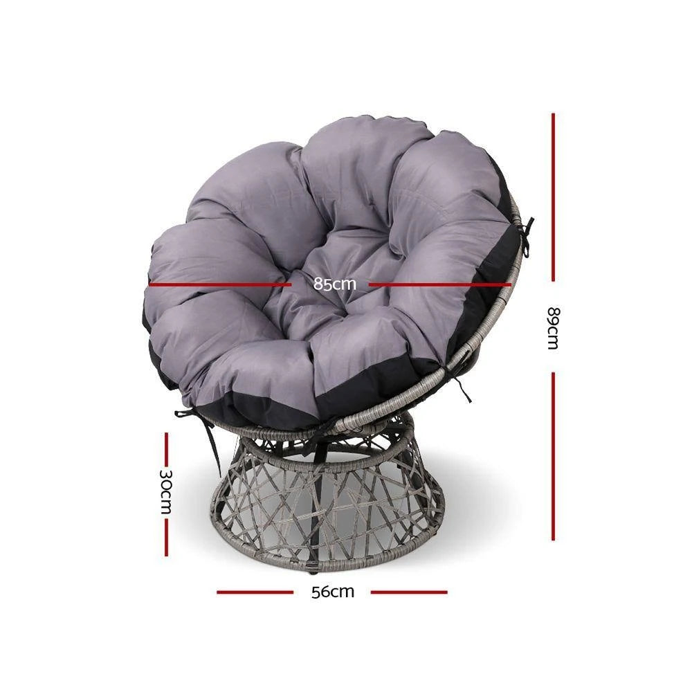 Grey Papasan Chair P991928