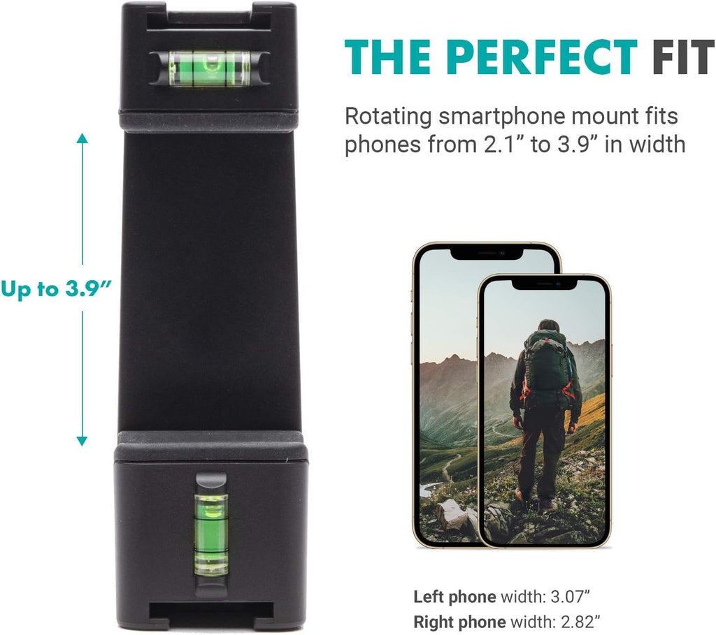 Vlog Kit with Adjustable Mobile Phone Holder and Camera Tripod R970976