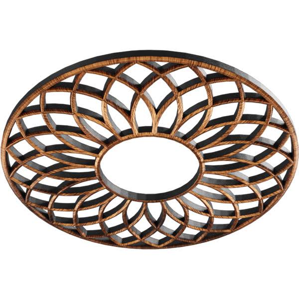 24x22OD x 8 1/4x22ID x 3/4x22P PVC Pierced Ceiling Medallion J120686