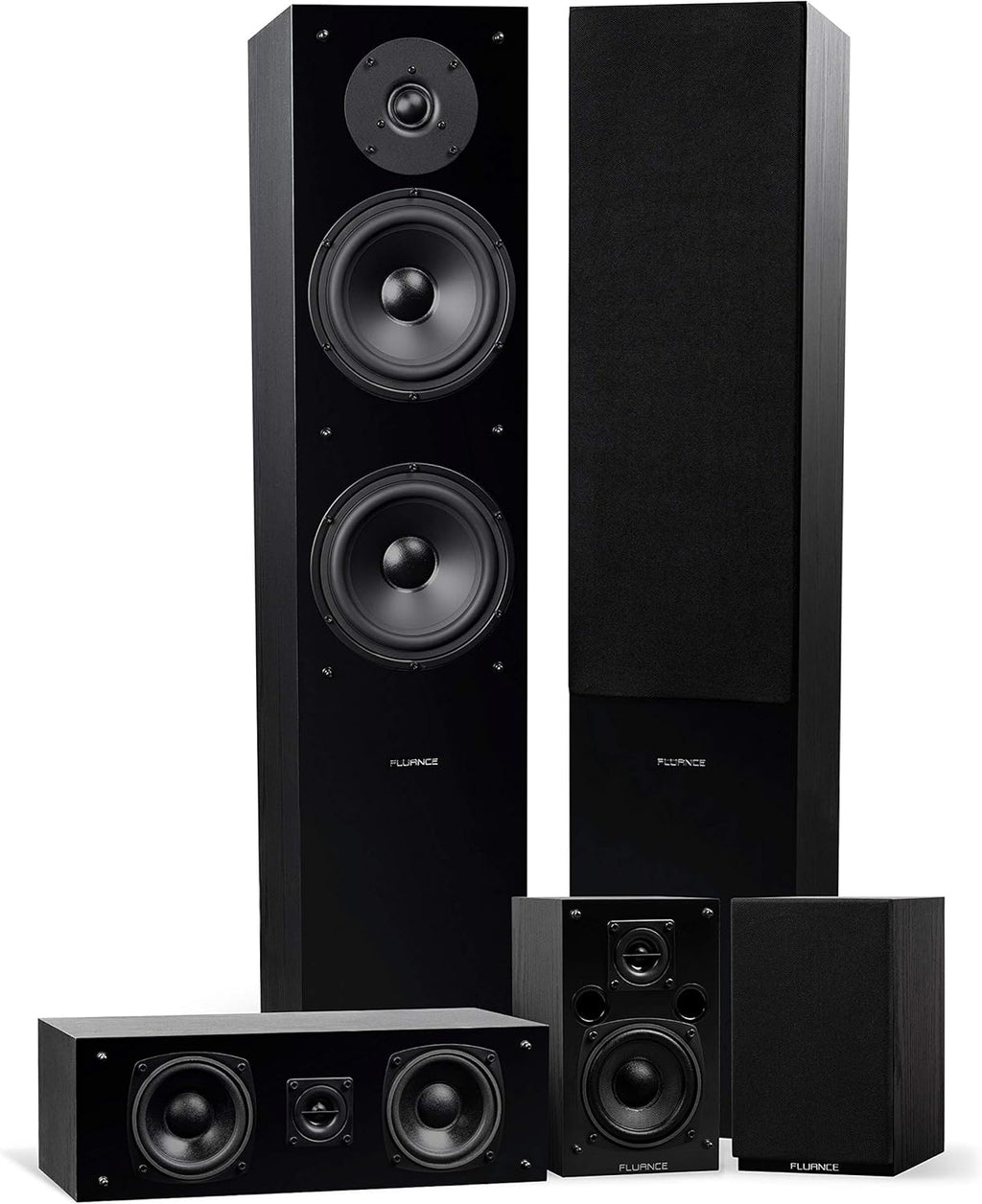 5.0 Channel Surround Sound Speaker System Natural Walnut A350276