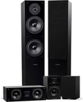 5.0 Channel Surround Sound Speaker System Natural Walnut A350276