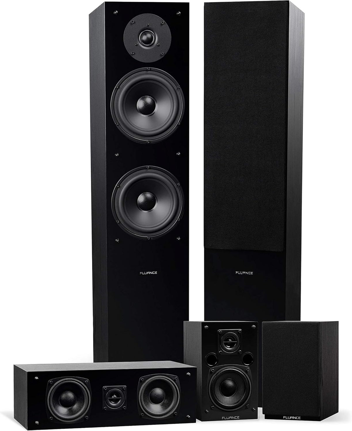 5.0 Channel Surround Sound Speaker System Natural Walnut A350276