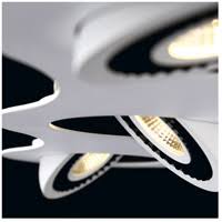 3 Light LED Surface Mount White/Black X891