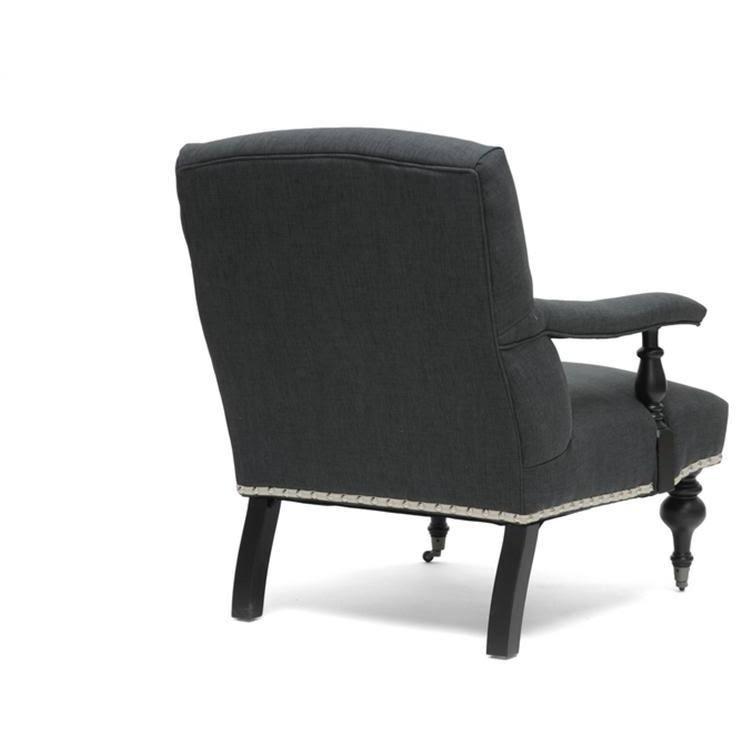 Gray Linen Arm Chair M76290
