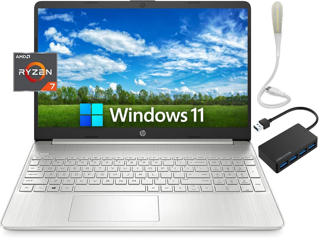 15.6'' HD Laptop, AMD Ryzen 7 5700U, 16GB RAM 256GB SSD, Windows 11 Home Q82742