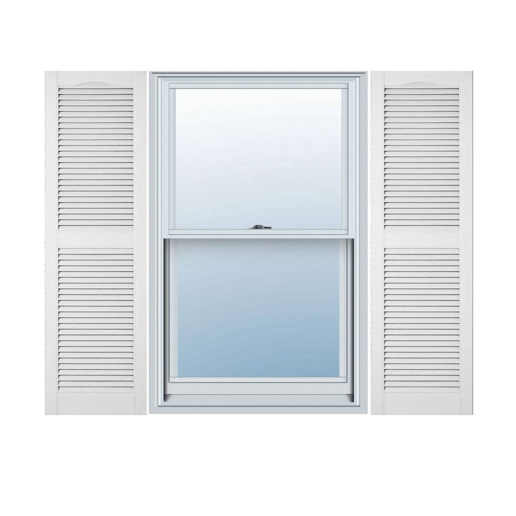Bright Vinyl Open Louver Shutters I652646