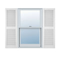 Bright Vinyl Open Louver Shutters I652646