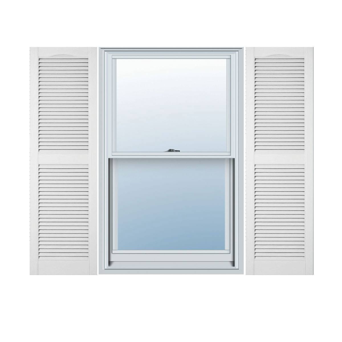 Bright Vinyl Open Louver Shutters I652646