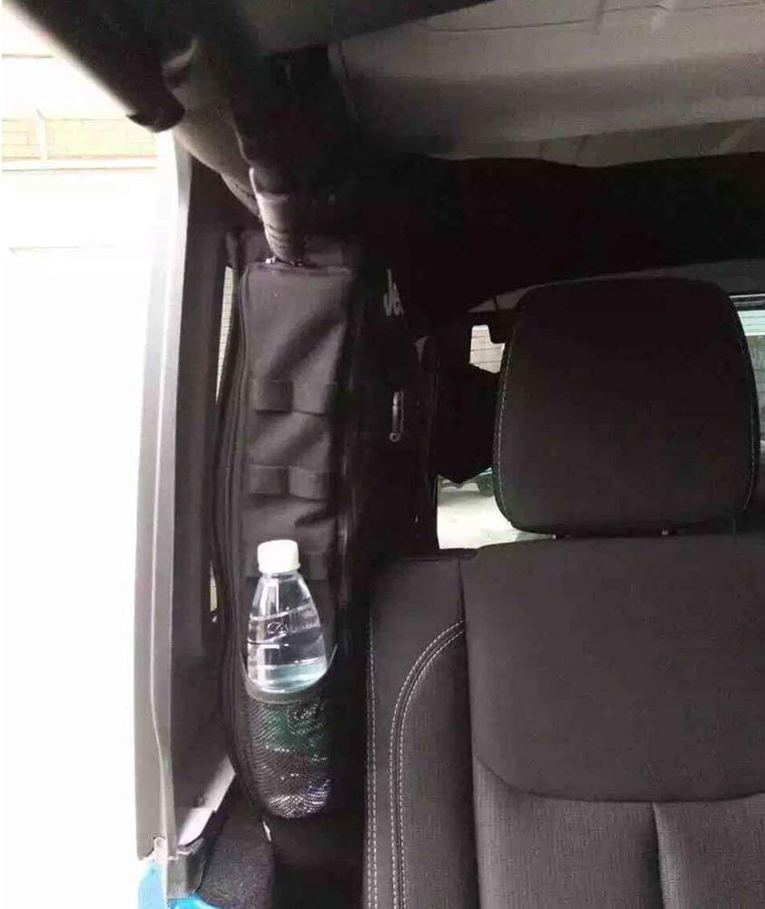 Roll Bar Storage Bag with Multi-Pockets for Jeep Wrangler JKU 4 Doors O82391