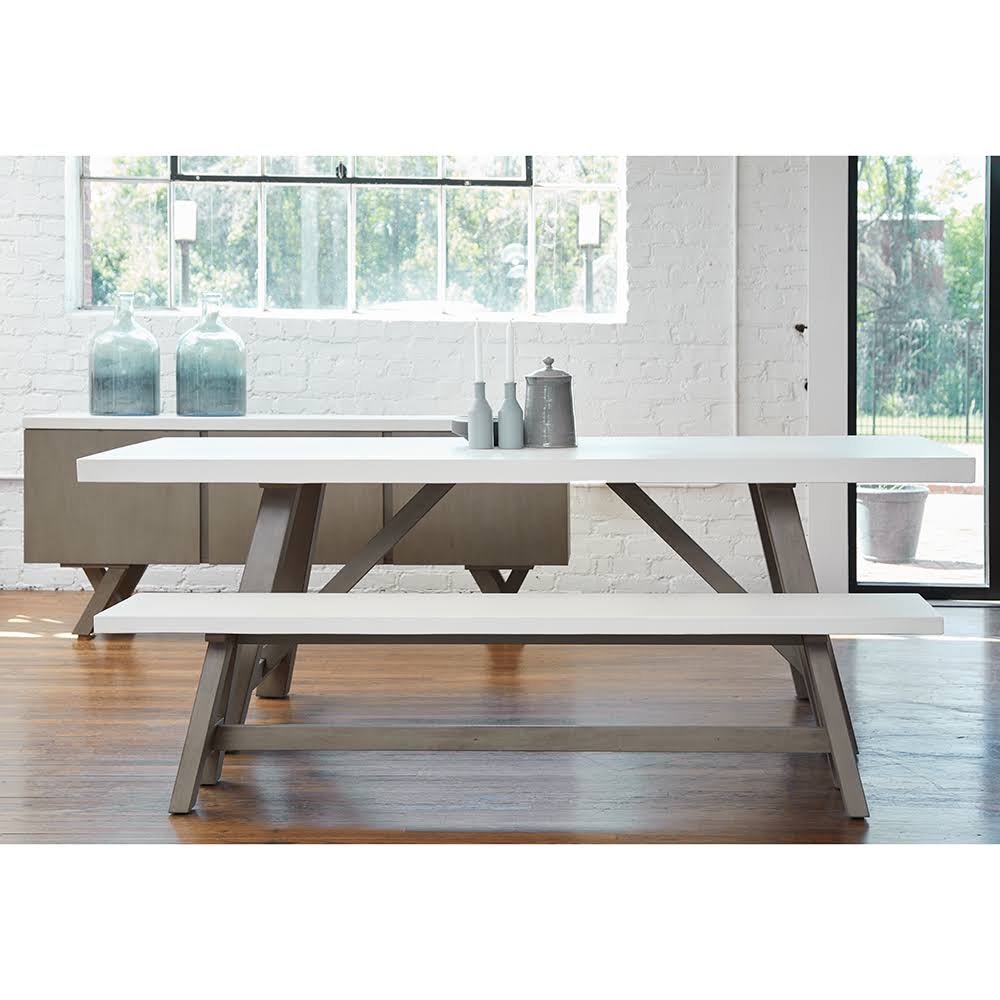 Solid Dining Bench in Gray K902883