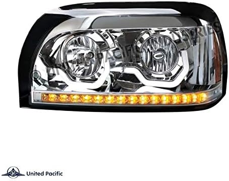 Chrome Projection Headlight with LED Turn Signal & Light Bar W332