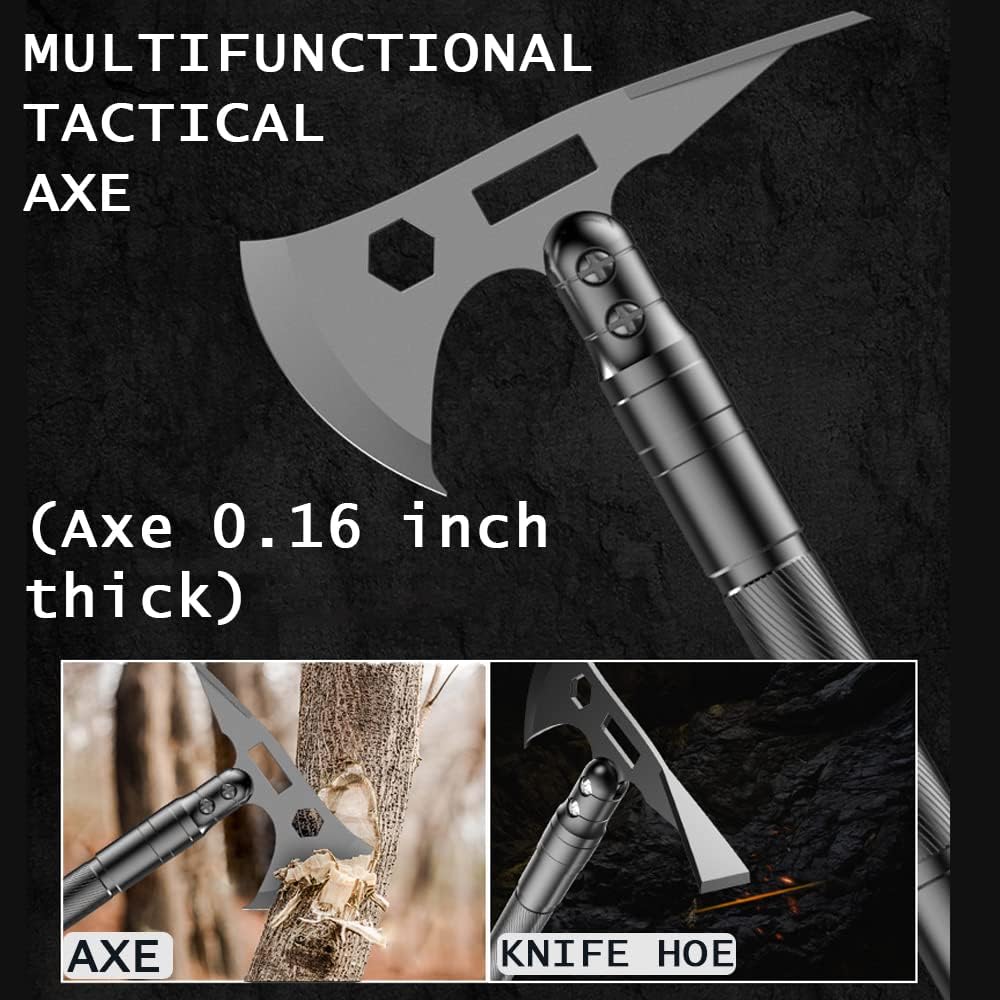 28-in-1 Survival Folding Shovel with Axe and First Aid Kit G9134
