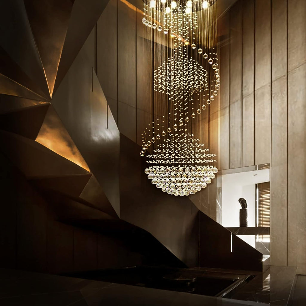 Crystal Spiral Chandelier for Staircase J4297