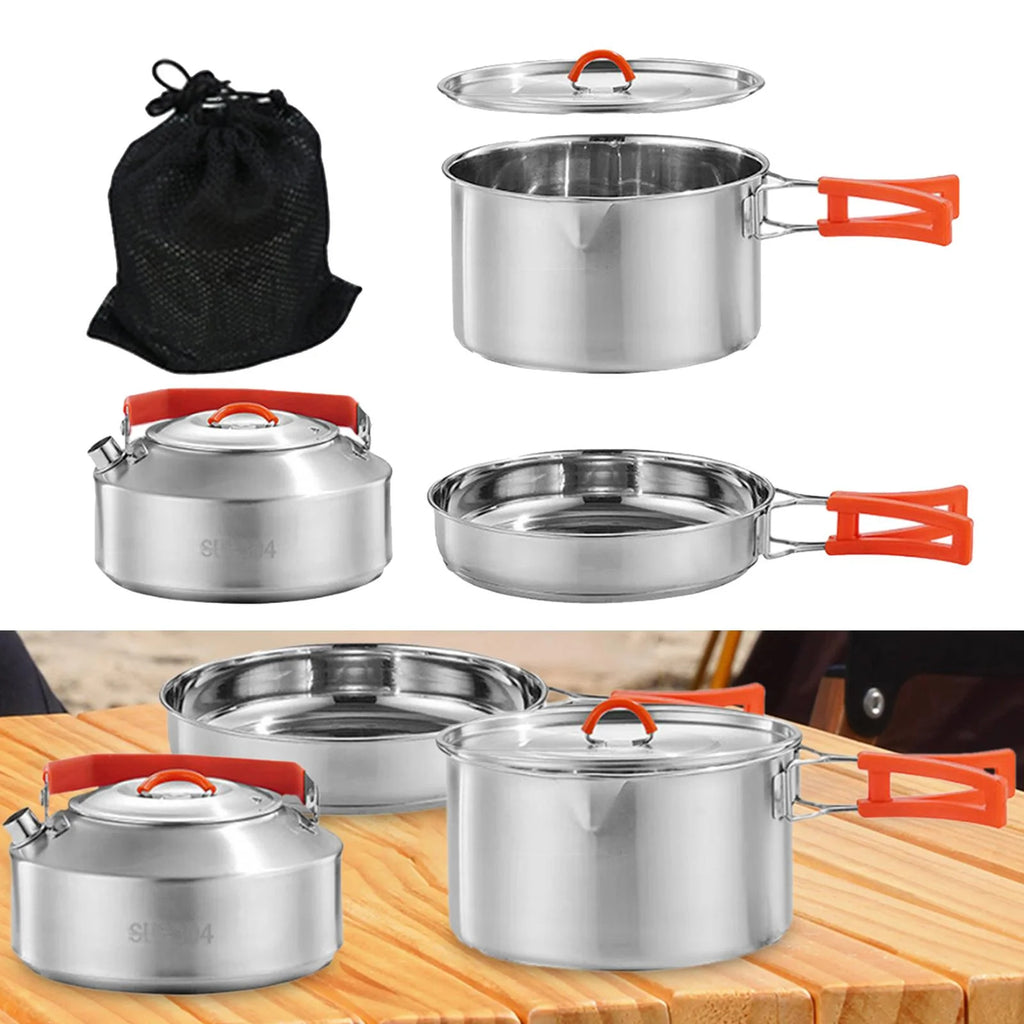 Camping Cookware Set with Kettle D535