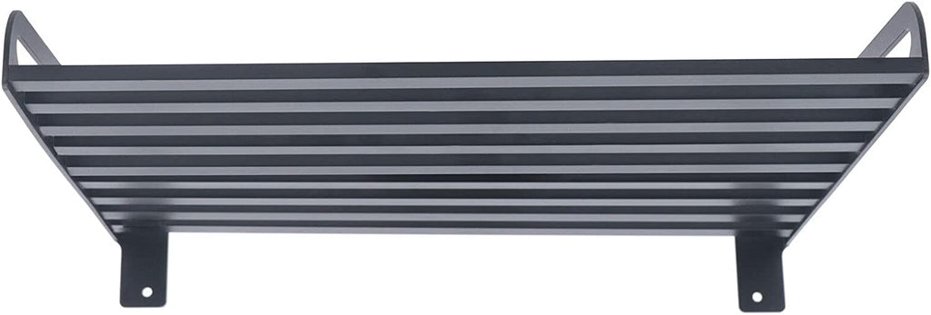 Black Wall Mounted Microwave Oven Bracket Storage Rack Aluminum G1176