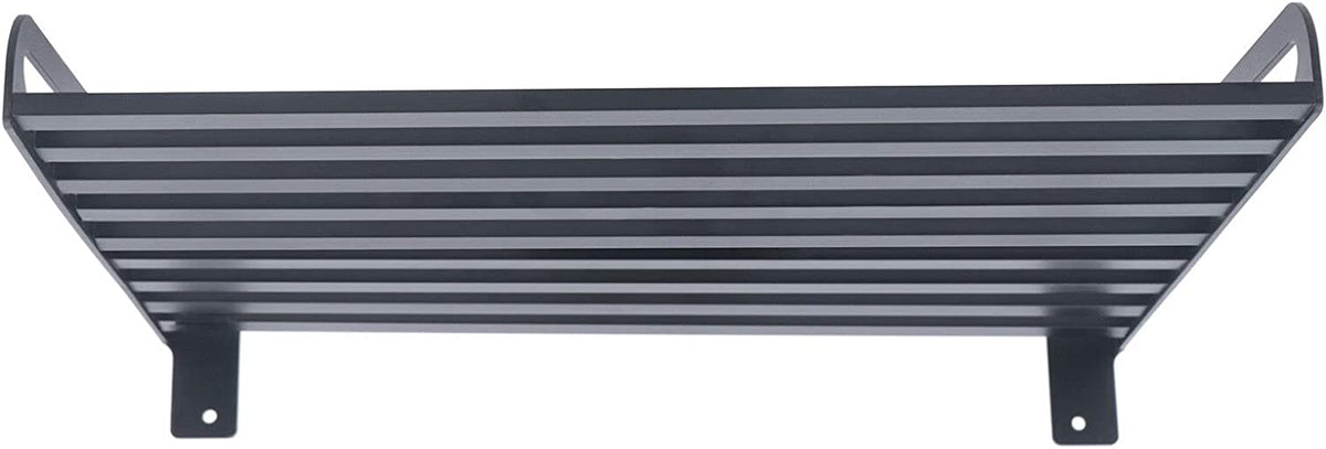 Black Wall Mounted Microwave Oven Bracket Storage Rack Aluminum G1176