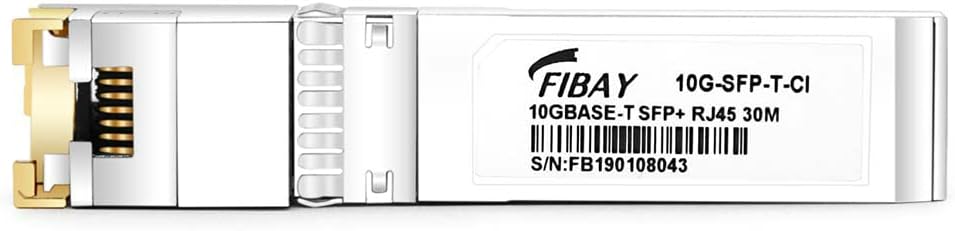 10GBase-T SFP+ to RJ45 Transceiver, 80m, Copper, Pack of 2 D3939