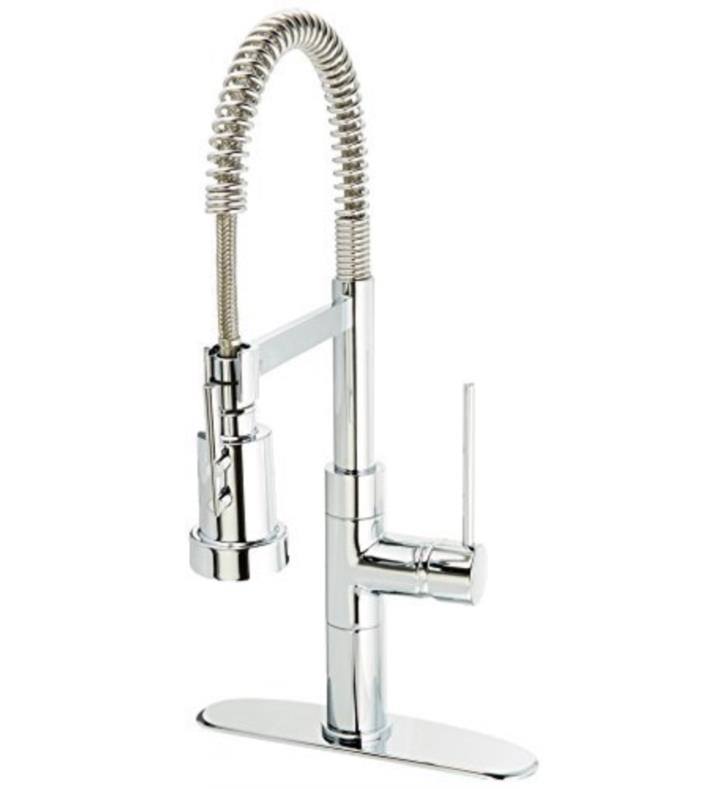 Brushed Nickel Single Handle Pull-Out Spray Kitchen Faucet T2048