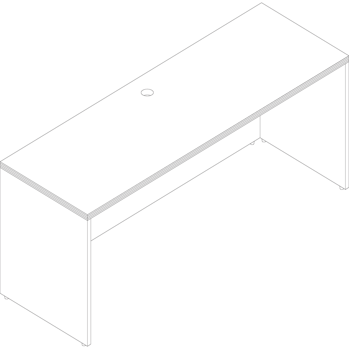 Mahogany Laminate Desking Q21441