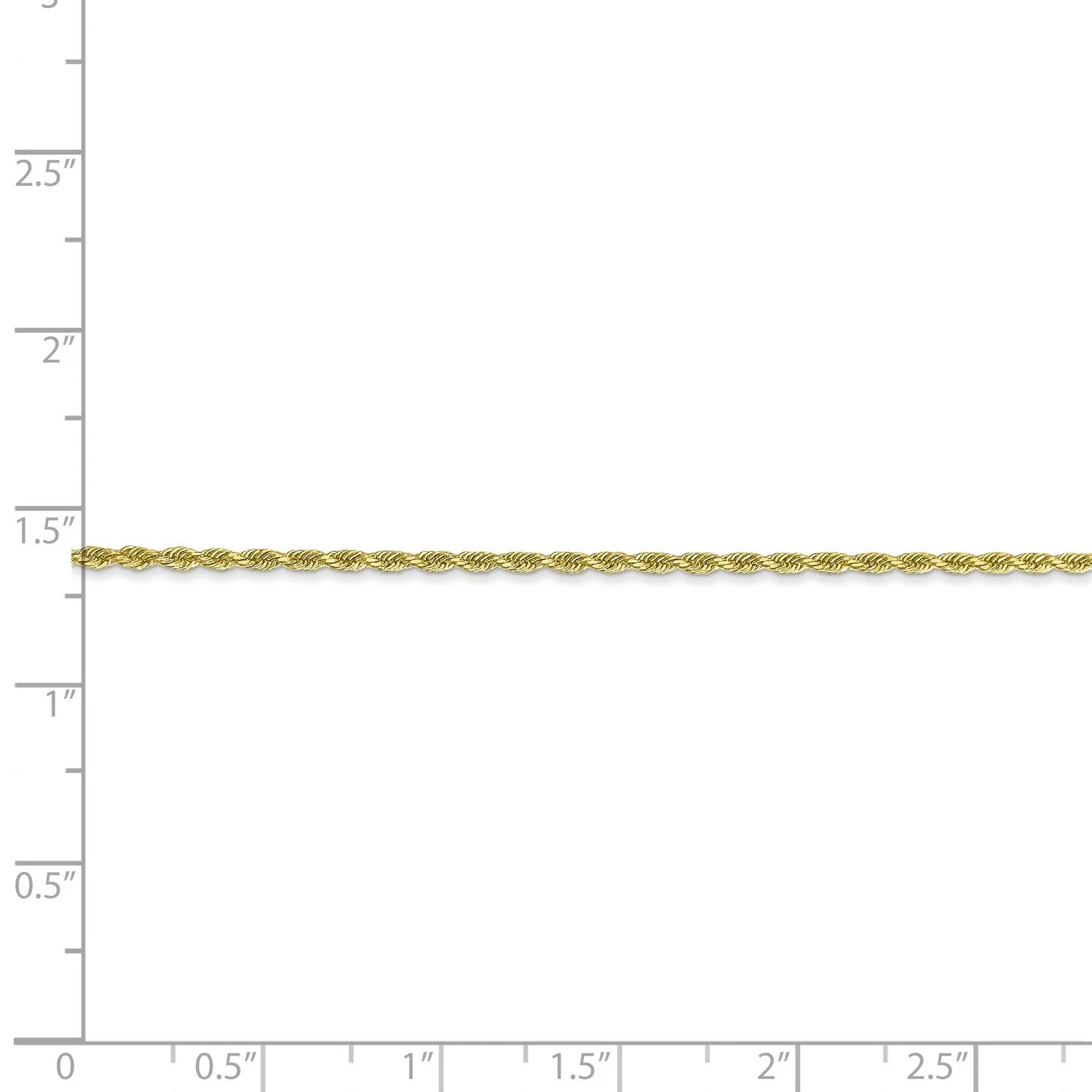 10k Yellow Gold Diamond-Cut Rope Chain Necklace N918209