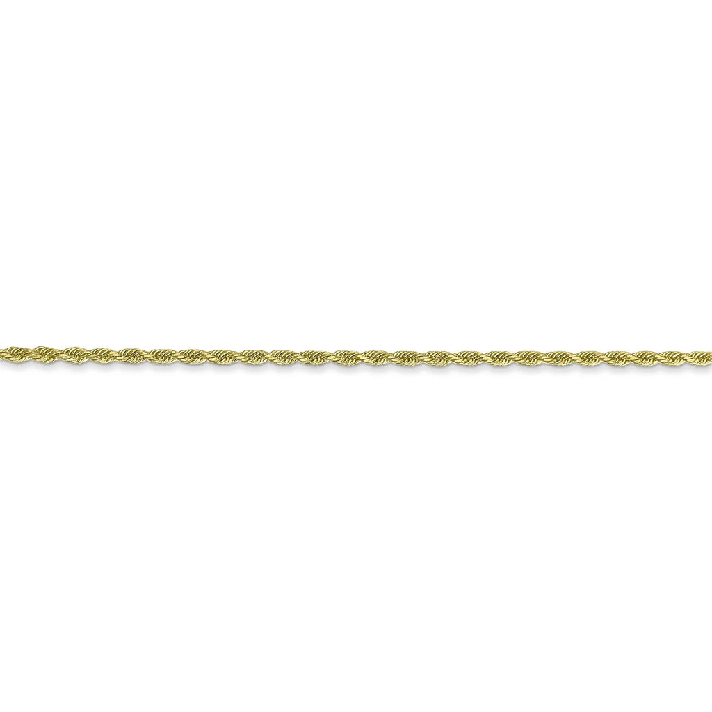 10k Yellow Gold Diamond-Cut Rope Chain Necklace N918209