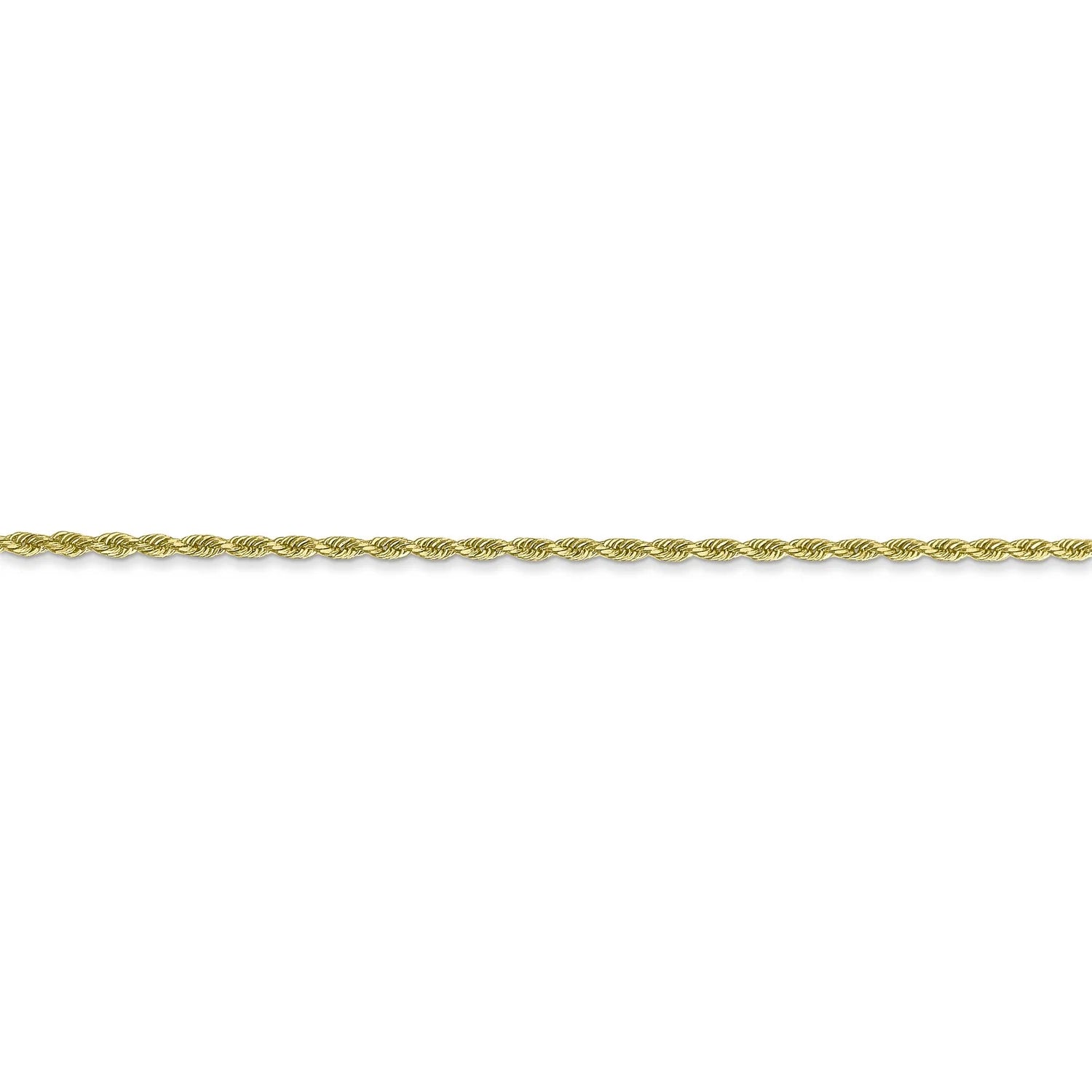 10k Yellow Gold Diamond-Cut Rope Chain Necklace N918209