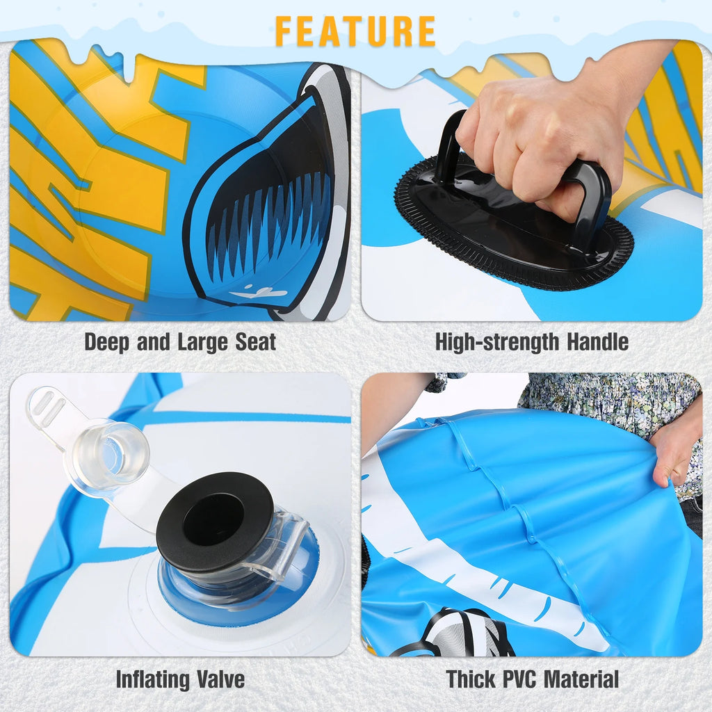 47 Inch Inflatable Snow Tube Sled R188