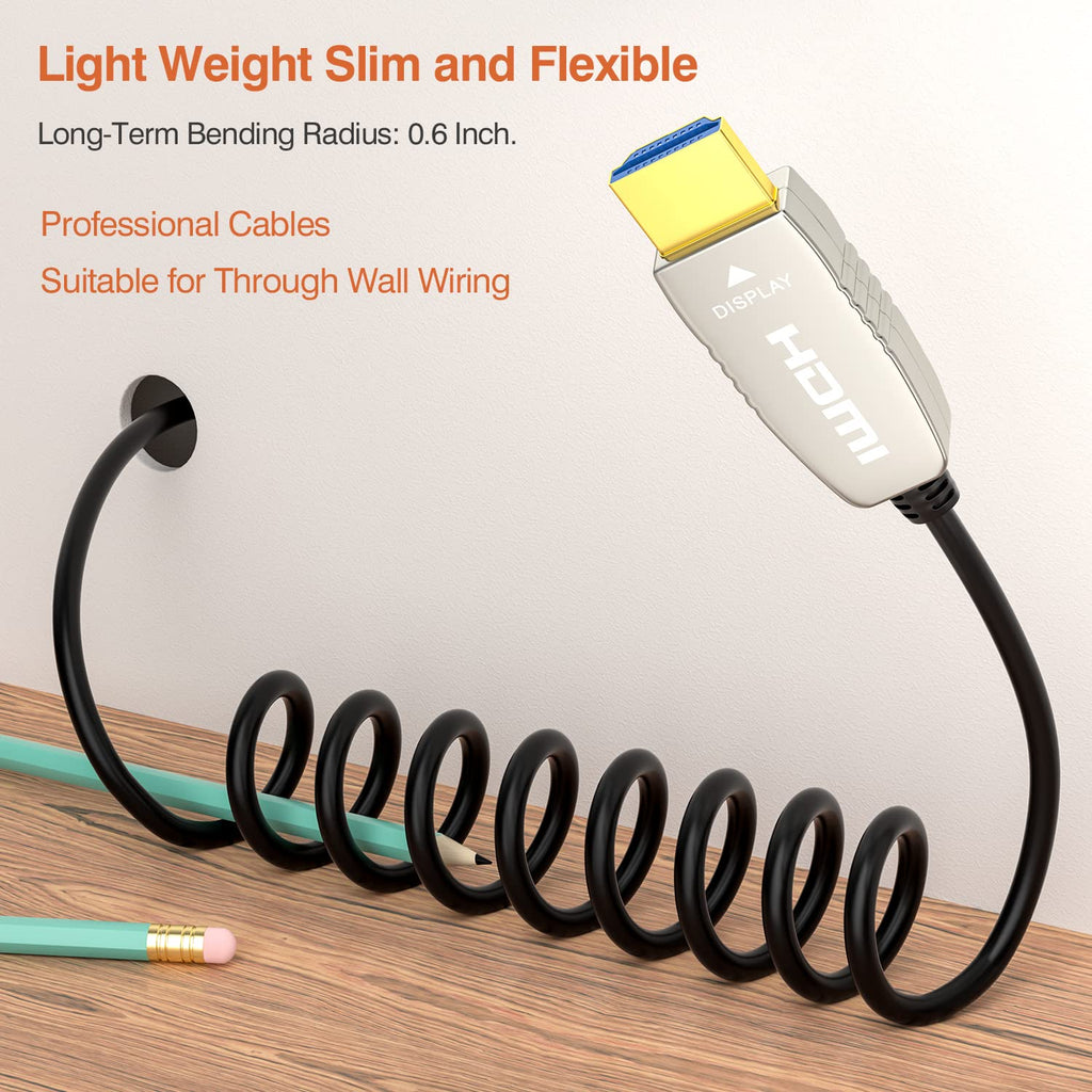 Fiber HDMI Cable 50 feet 15m Pack of 2 M316802