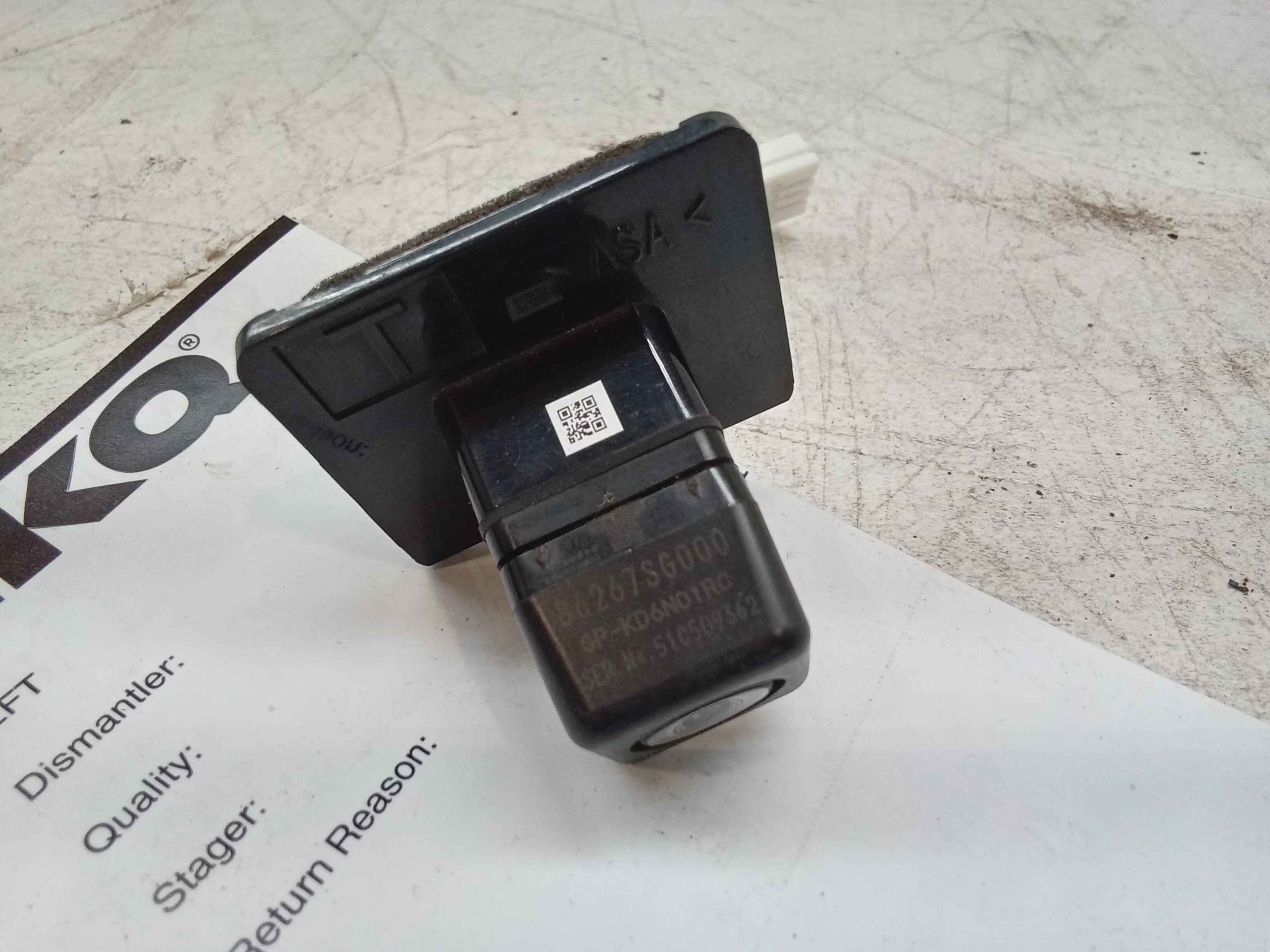 15 Subaru Forester Liftgate Rear View Camera B695
