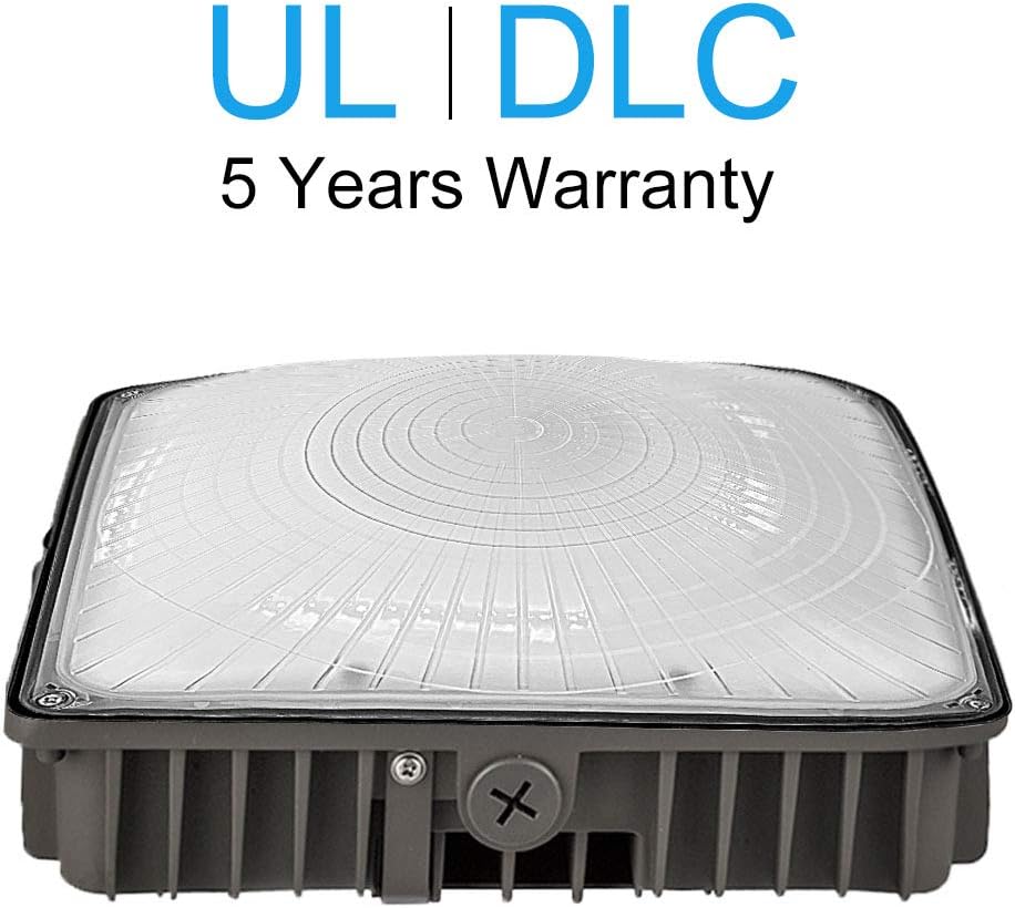 LED Canopy Light, 45W, 5850 Lumens, 5000K, Outdoor Commercial Light D90788