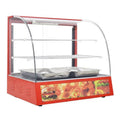 26 Curved Glass Display Warmer, 110V, Red S2955