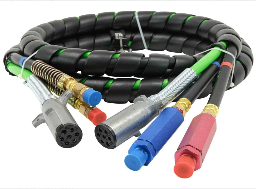 12 Ft 3-in-1 Air Line Hose Assemblies for Semi Truck Tractor Trailer Z854