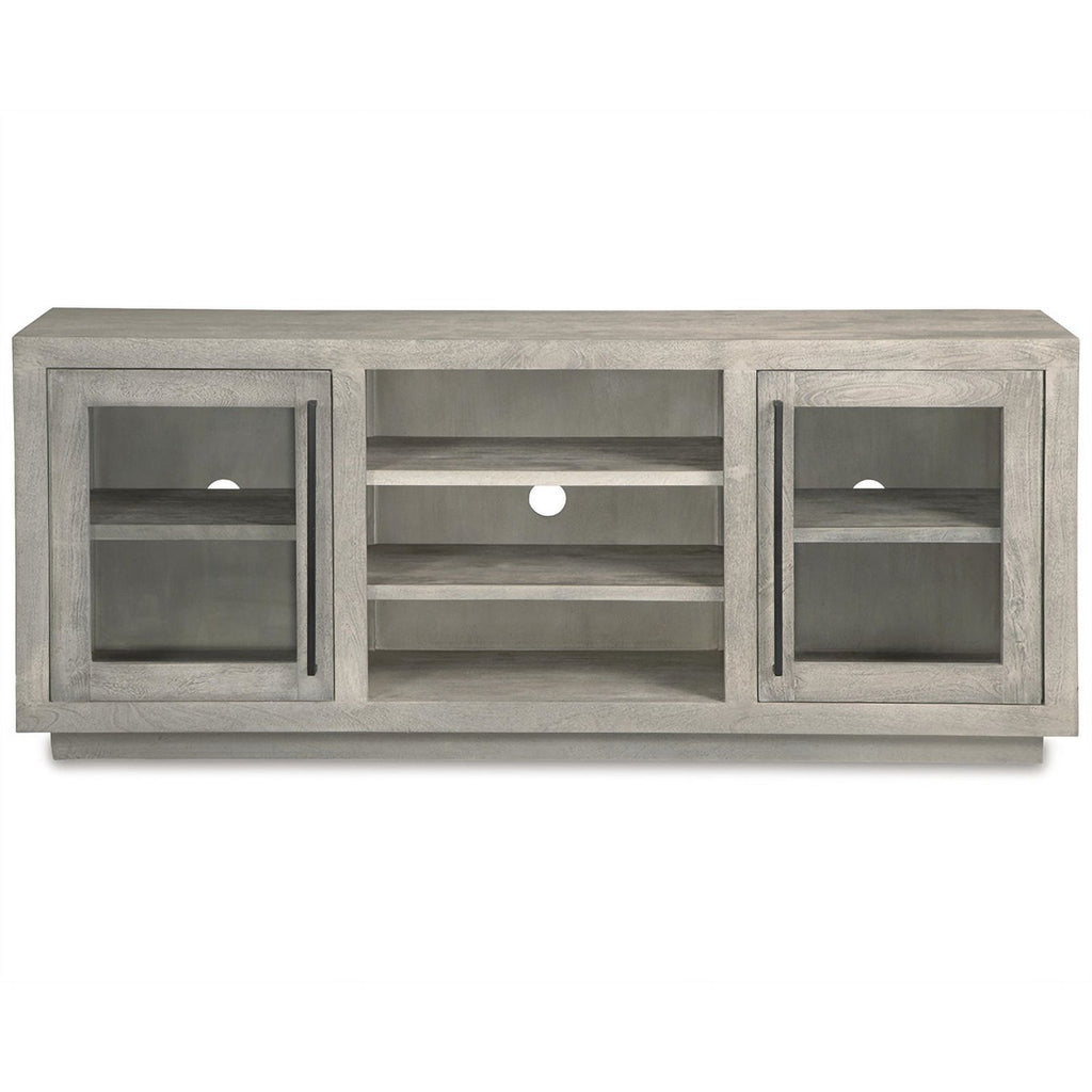 Light Gray Wood Accent Cabinet O7127