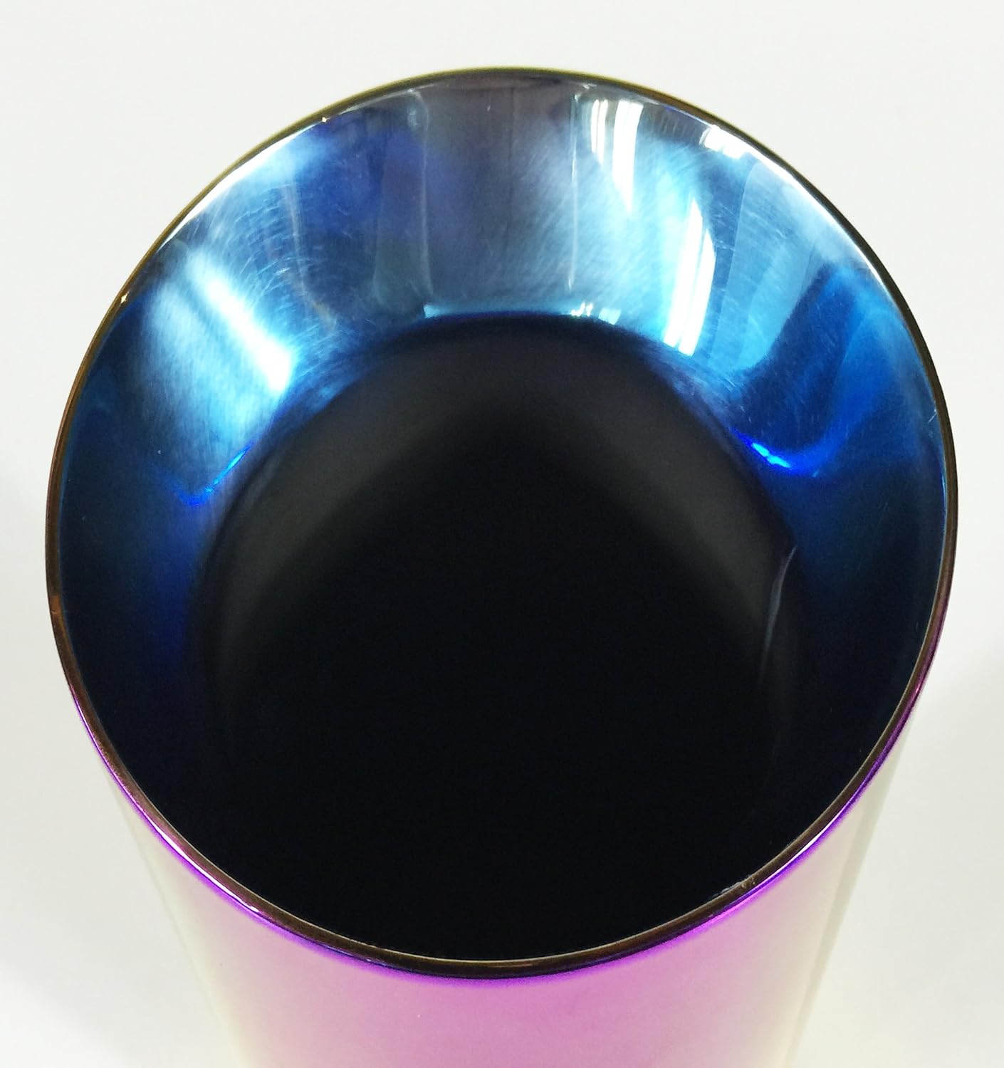 Exhaust Tip 4.00" OD 3.00" ID X 12.00" Long 3.00" Inlet Double Wall Stainless Steel Burned Color Purple Pack of 2 F4694