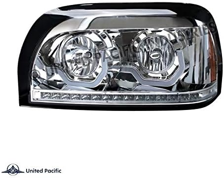 Chrome Projection Headlight with LED Turn Signal & Light Bar W332