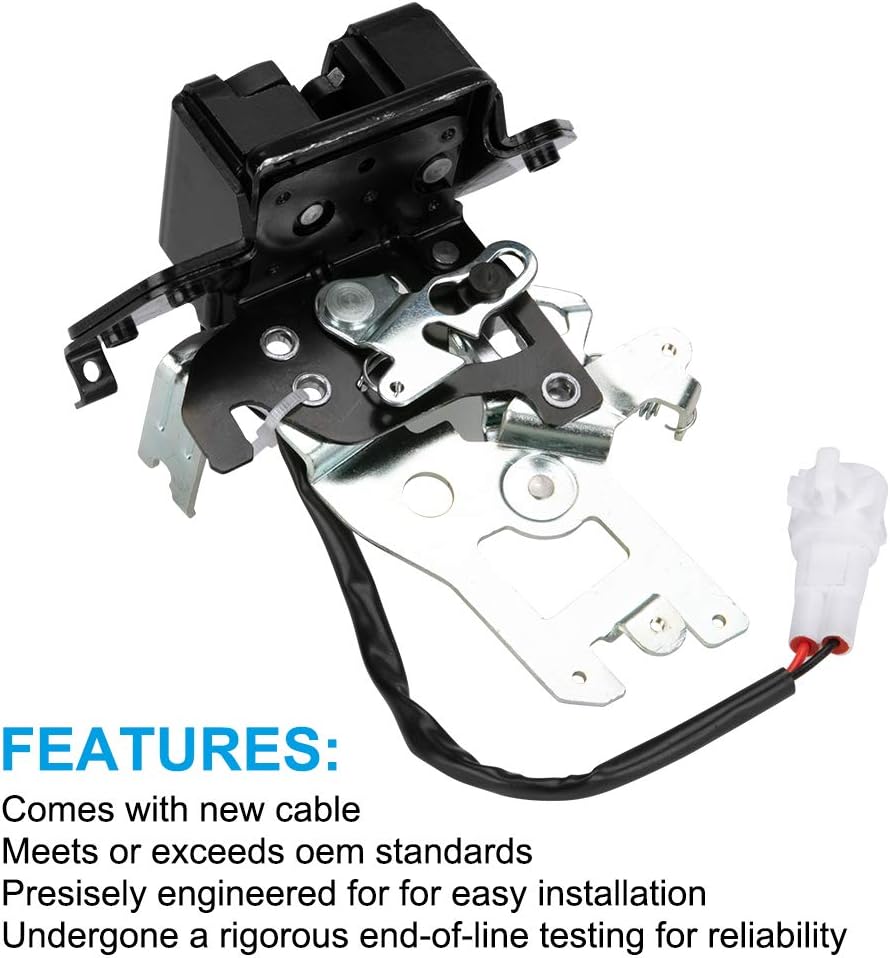 Integrated Liftgate Lock Actuator Rear Trunk Hatch Tailgate Latch with Cable Assembly Pack of 2 P37473