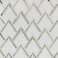 Antique/Silver Chevron Mosaic Tile X308425