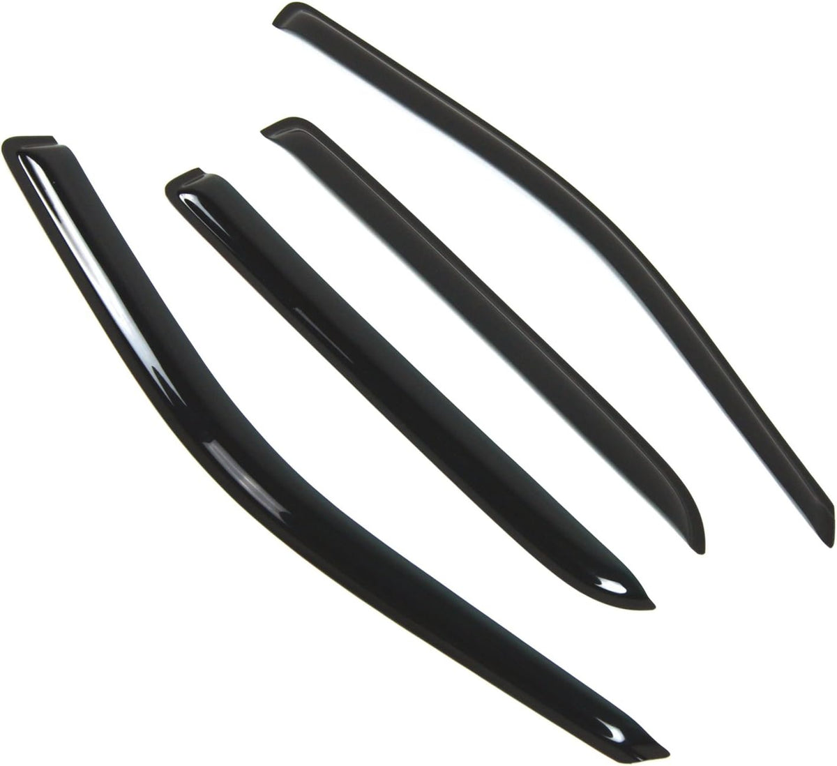 4 Pcs Dark Smoke Window Visor Deflector Rain Guard M15504