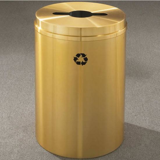 Espresso Brown Finish Recycle Receptacle, 12 Gallon C846
