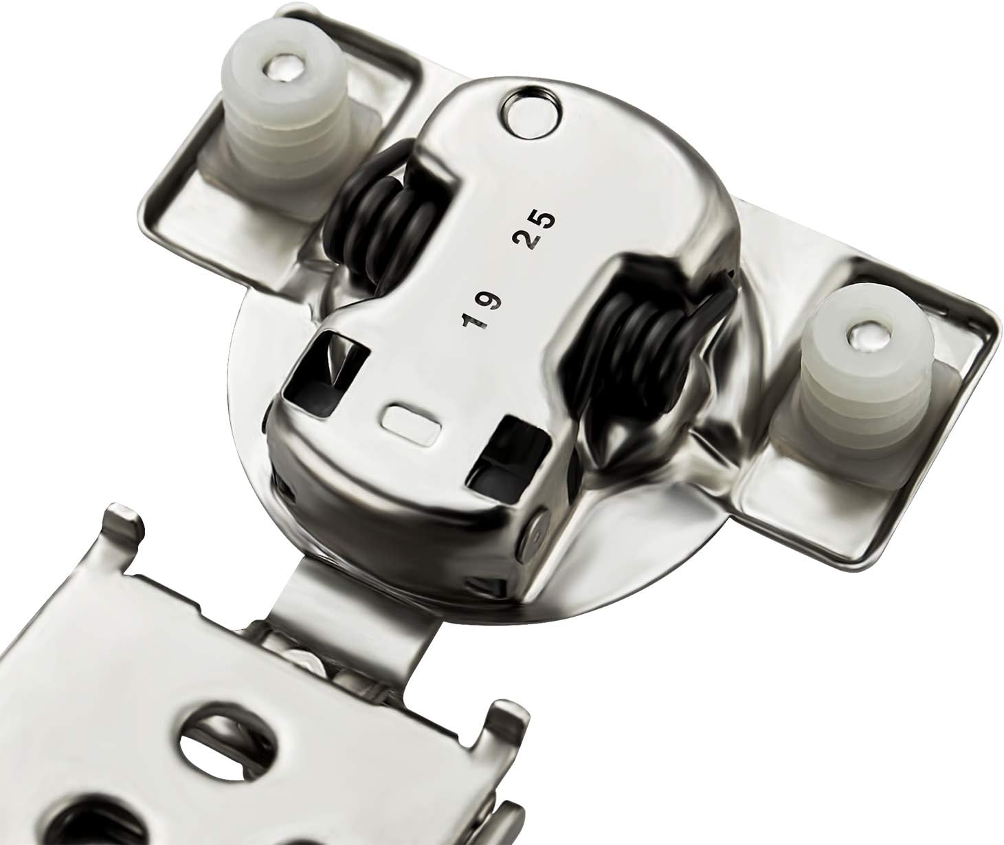 12 Pack 6 Pairs 1/2 inch Overlay Soft Close Hinges Satin Nickel Stainless Steel Concealed Hinge S5734