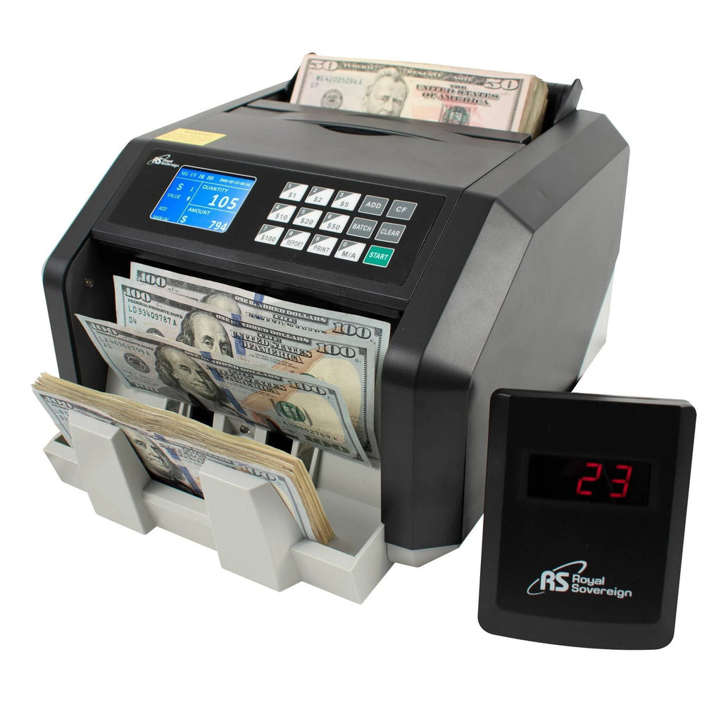 Back Load Bill Counter with Value Counting and Counterfeit Detection D841556