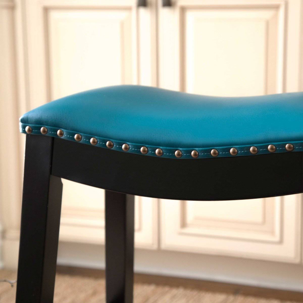 Teal Bonded Leather Counter Stool S14628